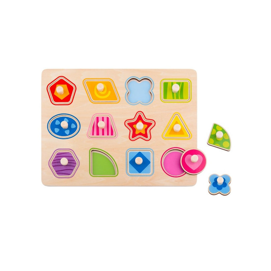 Układanka Montessori nauka kształtów / Tooky toy