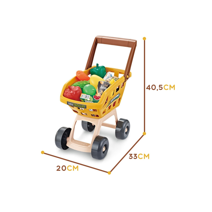 Supermarket z wózkiem sklepowym + 48 akc. / Woopie