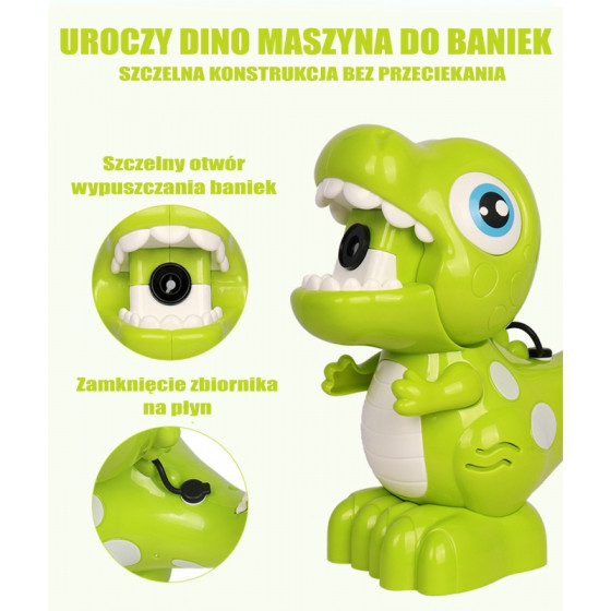 Maszynka do robienia baniek mydlanych Dinozaur / Woopie