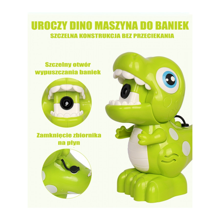 Maszynka do robienia baniek mydlanych Dinozaur / Woopie