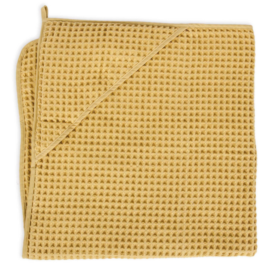 Ręcznik dla niemowlaka Waffle 100x100 cm Cream Gold / Ceba Baby