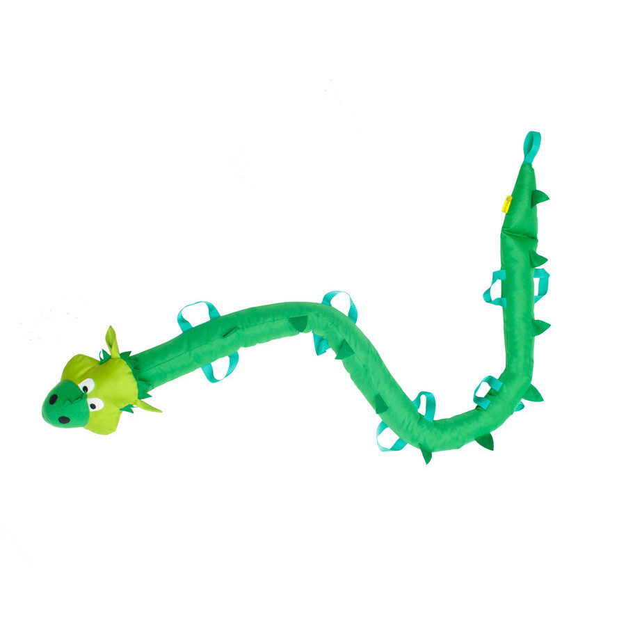 Wąż spacerowy zielony smok 2,5 m 14 uchwytów / Akson