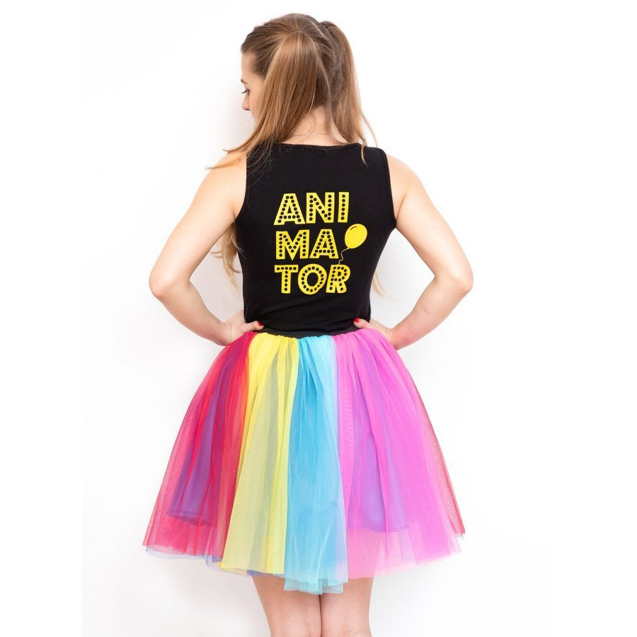 Spódnica animacyjna tutu tęczowa L-XL / Akson