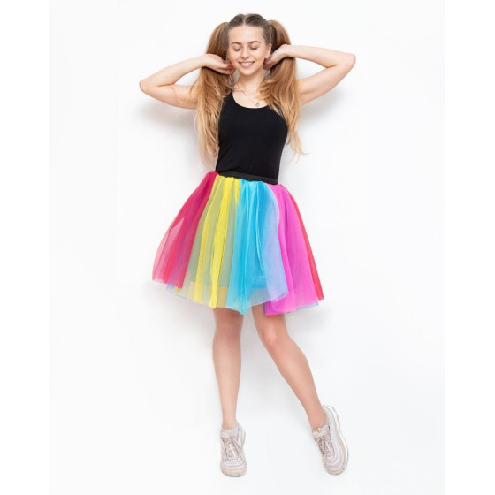 Spódnica animacyjna tutu tęczowa L-XL / Akson