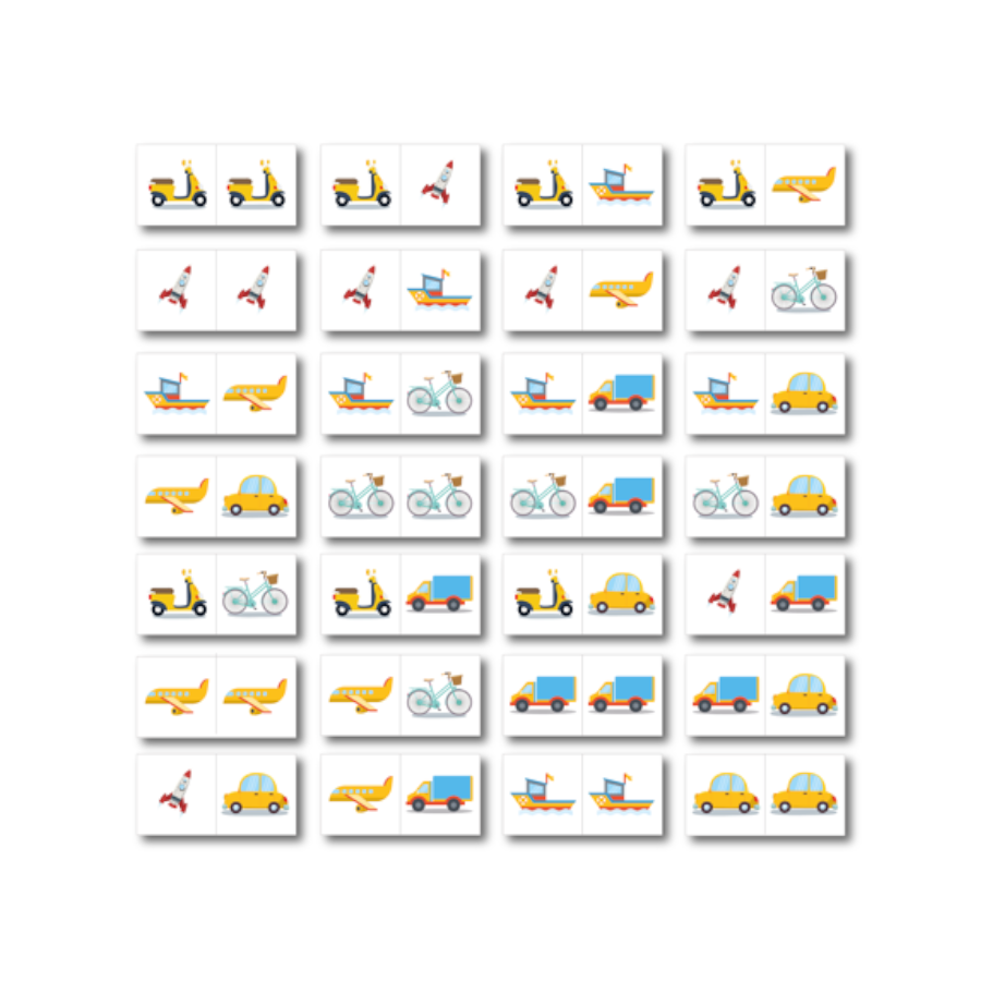 Gra domino Transport XXL 28 el. / Akson