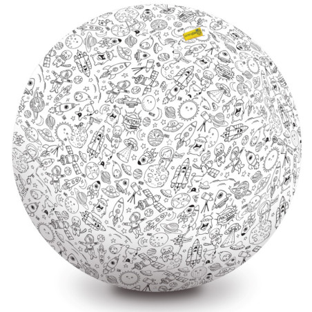 Piłka balonowa do kolorowania kosmos 85 cm / Akson