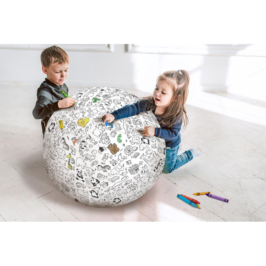 Piłka balonowa do kolorowania jednorożce 85 cm / Akson