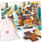 Puzzle z woreczkiem Alpejskie zwierzęta 49 el. / Tooky toy Puzzle z woreczkiem Alpejskie zwierzęta 49 el. / Tooky toy