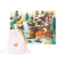 Puzzle z woreczkiem Alpejskie zwierzęta 49 el. / Tooky toy Puzzle z woreczkiem Alpejskie zwierzęta 49 el. / Tooky toy