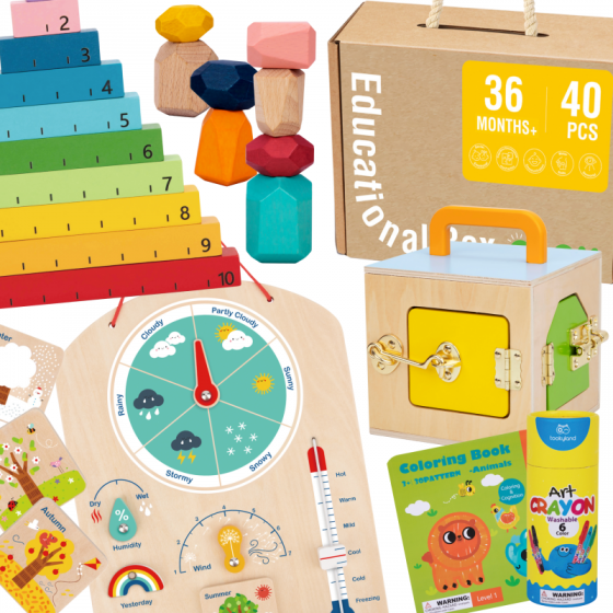 Zestaw zabawek edukacyjnych 6w1 / Tooky toy