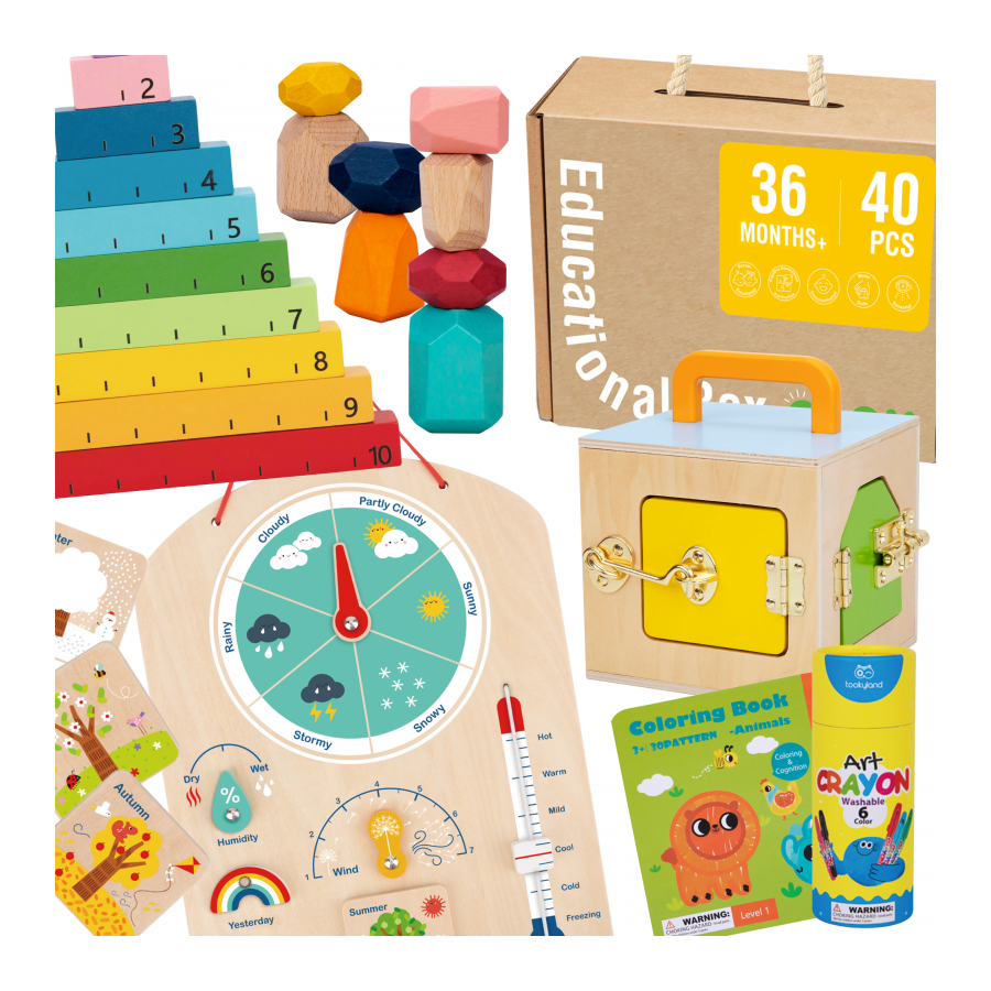 Zestaw zabawek edukacyjnych 6w1 / Tooky toy