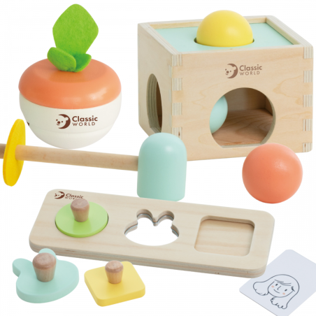 Zestaw edukacyjny dla niemowląt 3w1 / Classic world