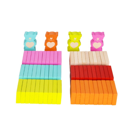 Układanka domino Misie 105 el. / Classic world