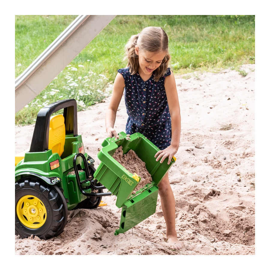 Pojemnik do traktora Rolly Box John Deere / Rolly toys