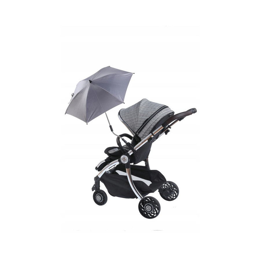 Uniwersalny parasol do wózka TB UV50 Black / Titanium Baby