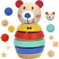 Układanka piramidka Miś 11 el. / Tooky toy Układanka piramidka Miś 11 el. / Tooky toy