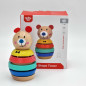 Układanka piramidka Miś 11 el. / Tooky toy Układanka piramidka Miś 11 el. / Tooky toy