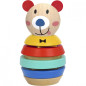 Układanka piramidka Miś 11 el. / Tooky toy Układanka piramidka Miś 11 el. / Tooky toy