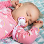 Tasiemka do smoczka z klipsem różowa / Babyono