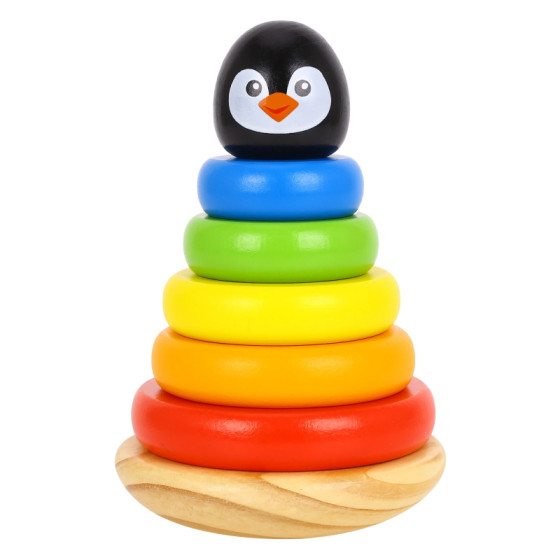 UkÅ‚adanka piramidka Pingwin / Tooky toy