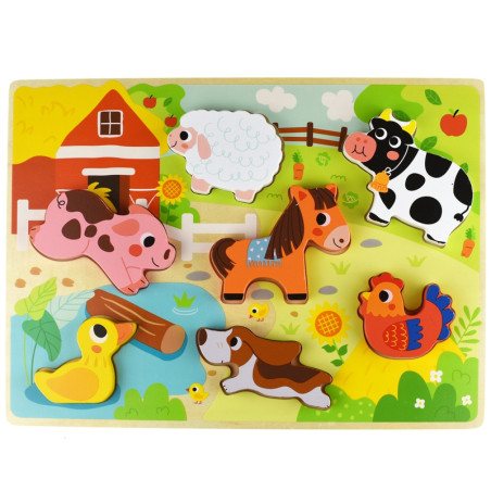 Układanka Farma 7 el. / Tooky toy