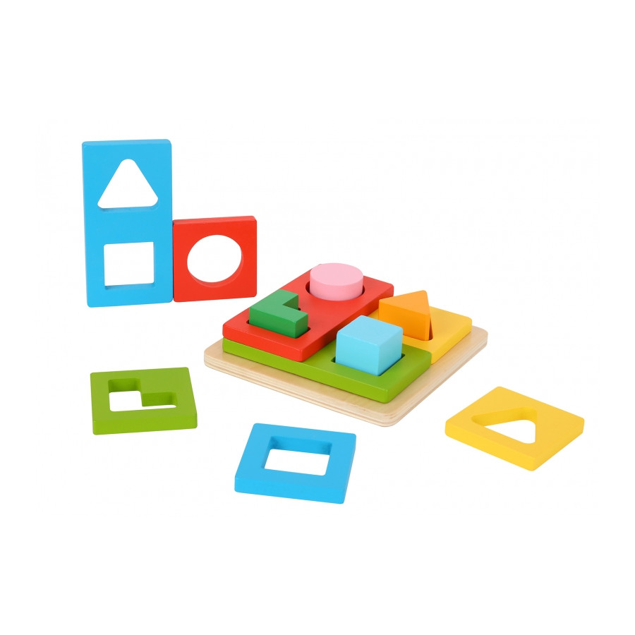 Układanka logiczna kształty i kolory / Tooky toy
