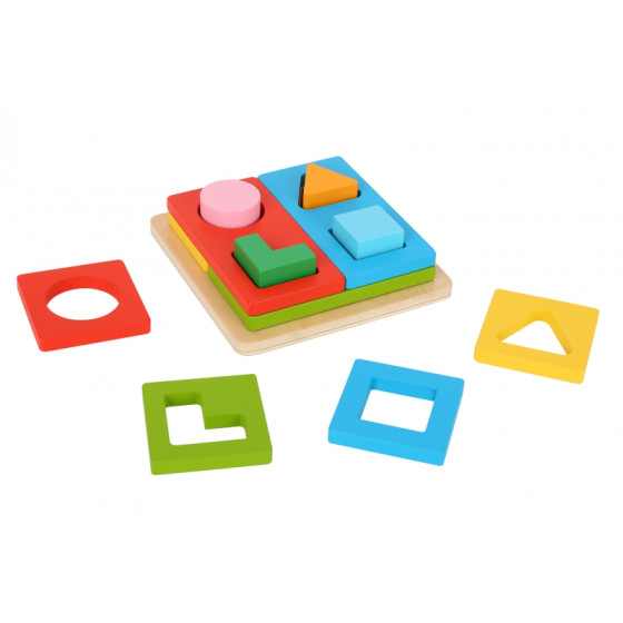 Układanka logiczna kształty i kolory / Tooky toy