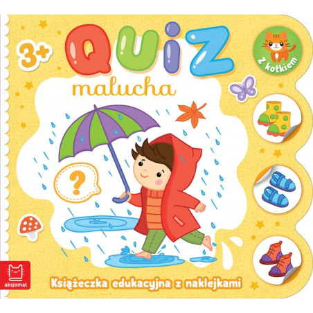 Książeczka edukacyjna z quizami i kotkiem / Aksjomat