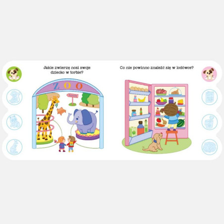 Książeczka edukacyjna z quizami i pieskiem / Aksjomat