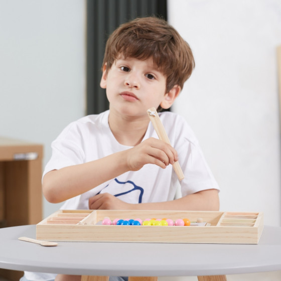 Układanka montessori złap i dopasuj kulki / Viga