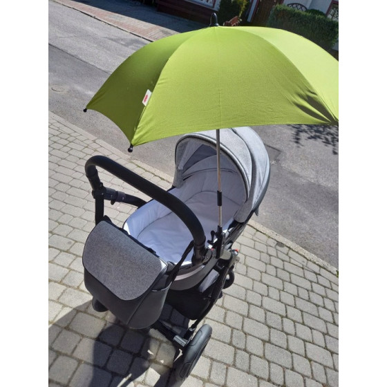 Uniwersalny parasol do wózka TB UV50 Lime / Titanium Baby