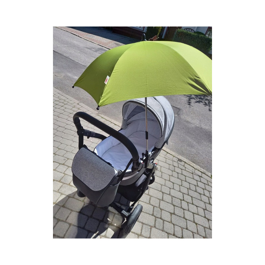 Uniwersalny parasol do wózka TB UV50 Lime / Titanium Baby