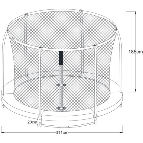 Trampolina Bostonn 305 cm + siatka / Axi