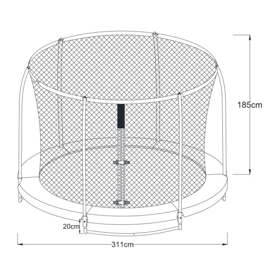 Trampolina Bostonn 305 cm + siatka / Axi