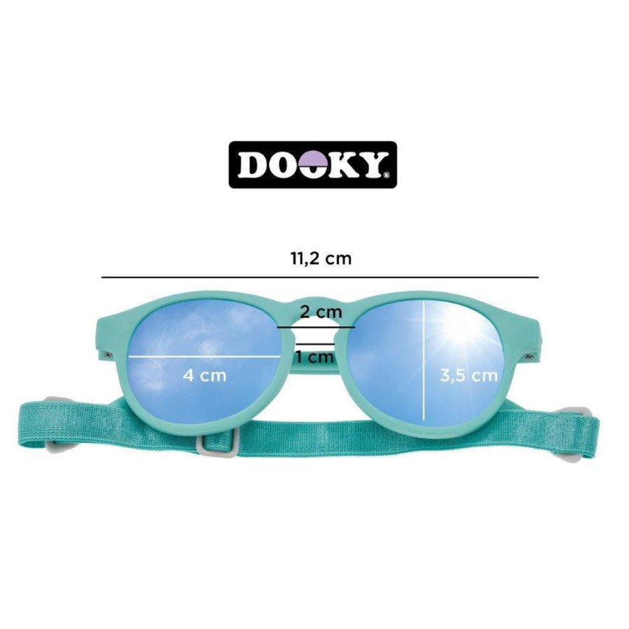 Dziecięce okulary przeciwsłoneczne (1-3) UV400 Hawaii Aqua / Dooky