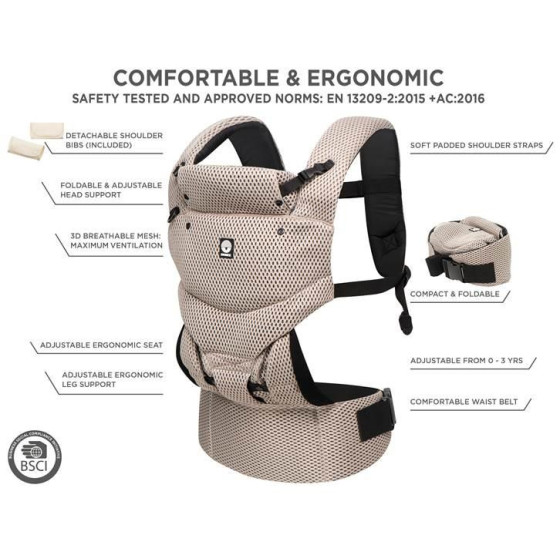 Nosidełko ergonomiczne Urban Comfort Beige desert / Dooky