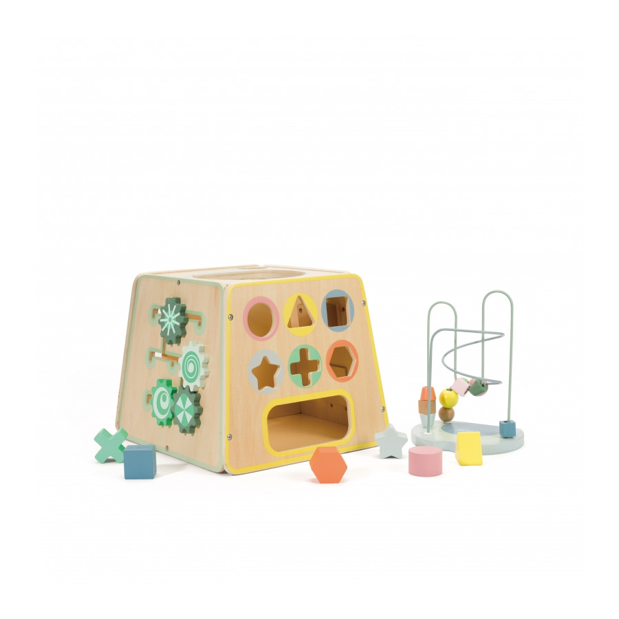 Kostka sensoryczno-edukacyjna 6w1 / Classic world