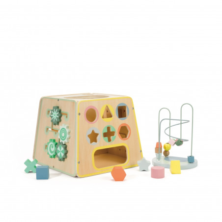 Kostka sensoryczno-edukacyjna 6w1 / Classic world