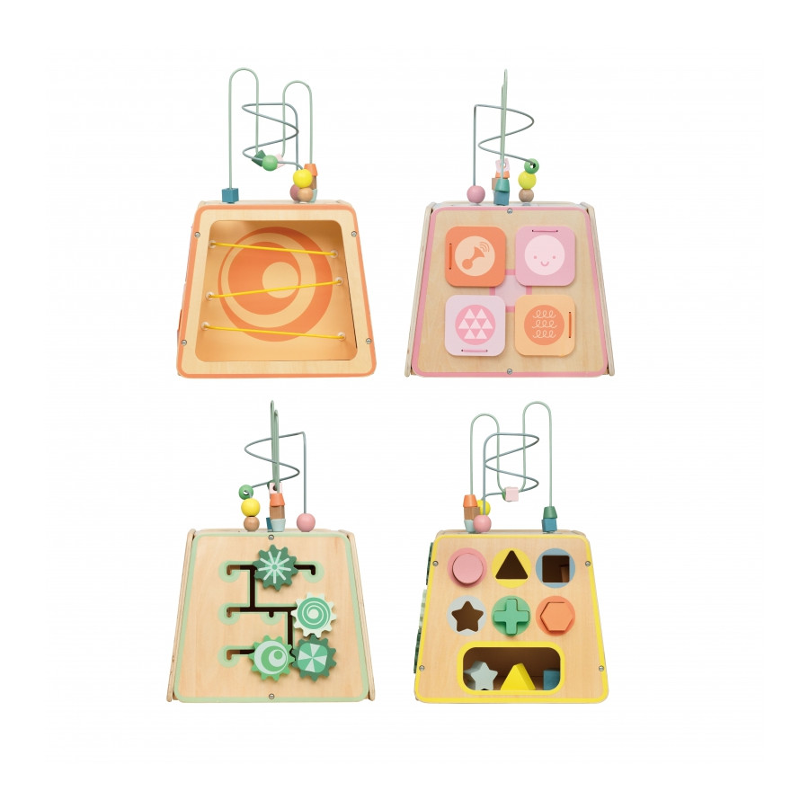 Kostka sensoryczno-edukacyjna 6w1 / Classic world