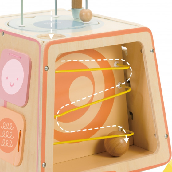 Kostka sensoryczno-edukacyjna 6w1 / Classic world