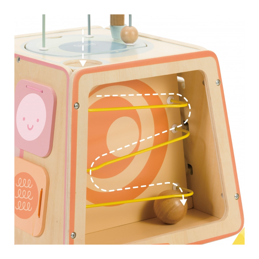 Kostka sensoryczno-edukacyjna 6w1 / Classic world