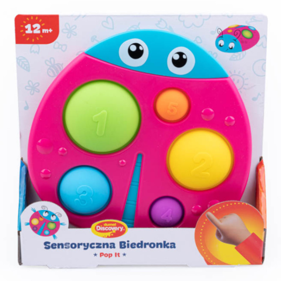 Sensoryczna biedronka Pop It / Dumel