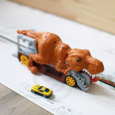 Wyrzutnia samochodów Dinozaur + auto / Woopie