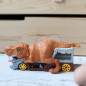 Wyrzutnia samochodów Dinozaur + auto / Woopie