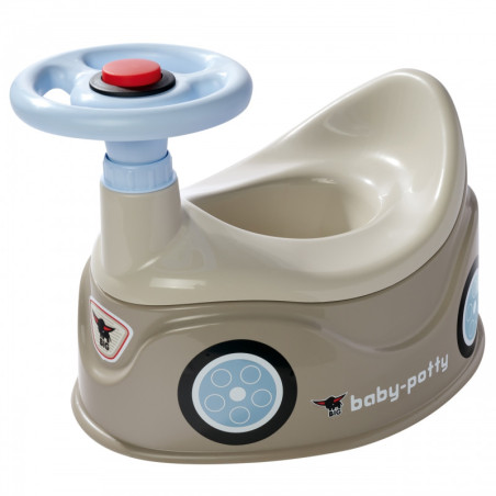 Nocnik z kierownicą New Bobby Car szary / Big