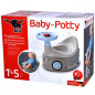 Nocnik z kierownicą New Bobby Car szary / Big
