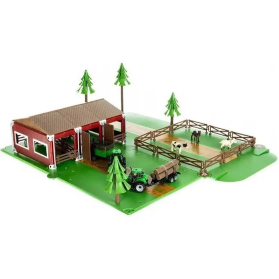 Zestaw farma ze zwierzętami figurki + 2 traktorki 102 el. / Woopie