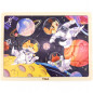 Drewniane puzzle Kosmiczna przygoda 24 el. / Viga