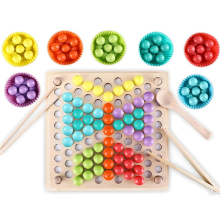 Układanka montessori Kolorowe kulki / Woopie