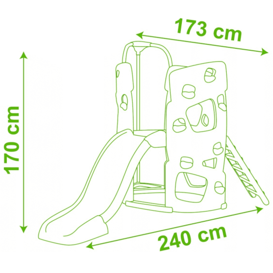 Duża wieża wspinaczkowa ze zjeżdżalnią / Smoby